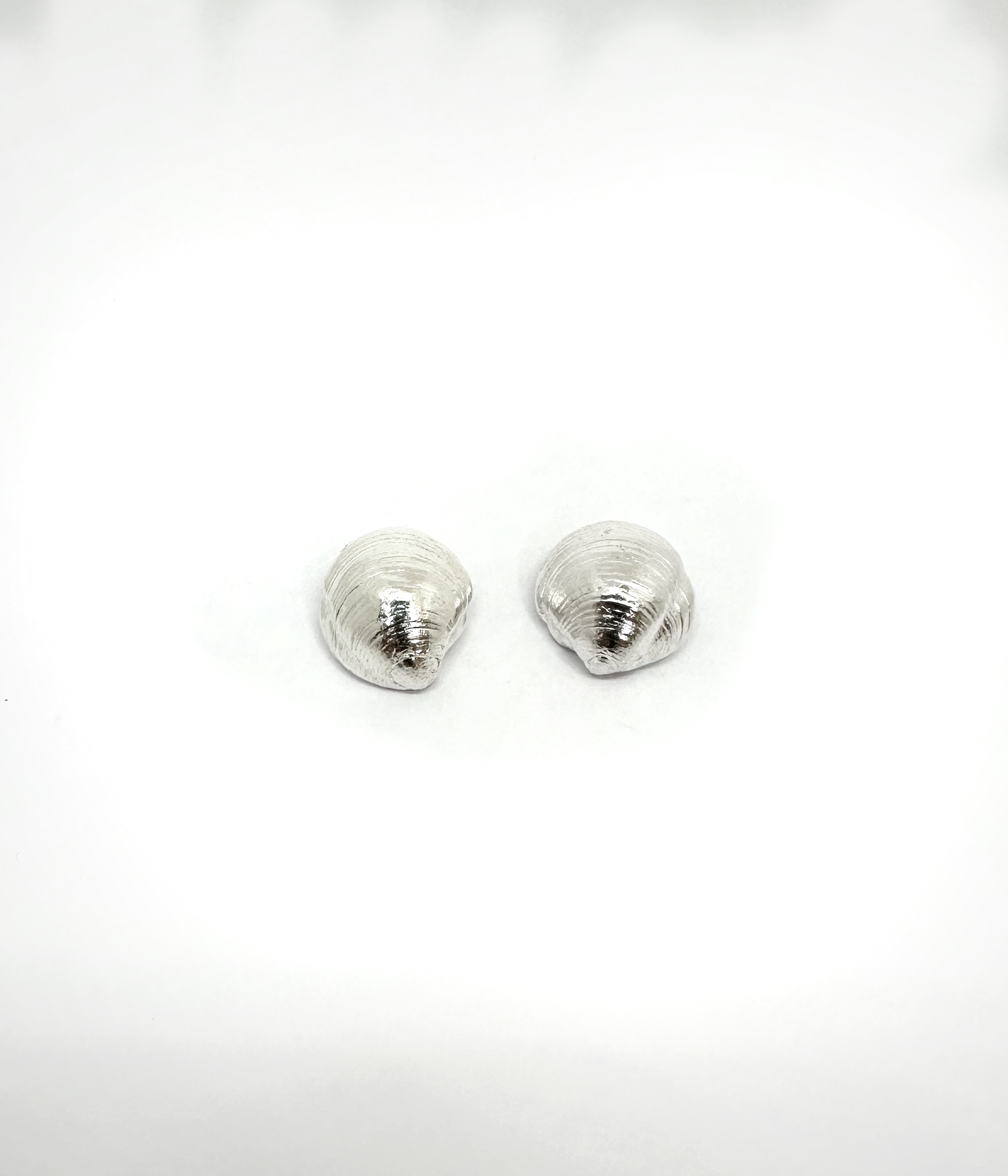 Pendientes Sirea Pequeños, dos conchas marinas en plata 925