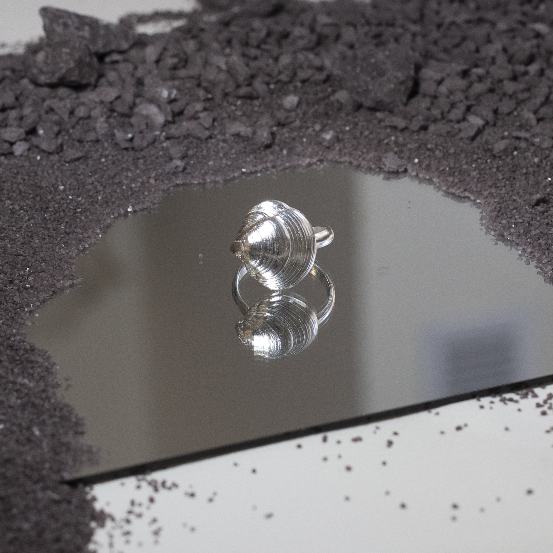 Anillo Sirea Mediano, hecho a mano en plata 925