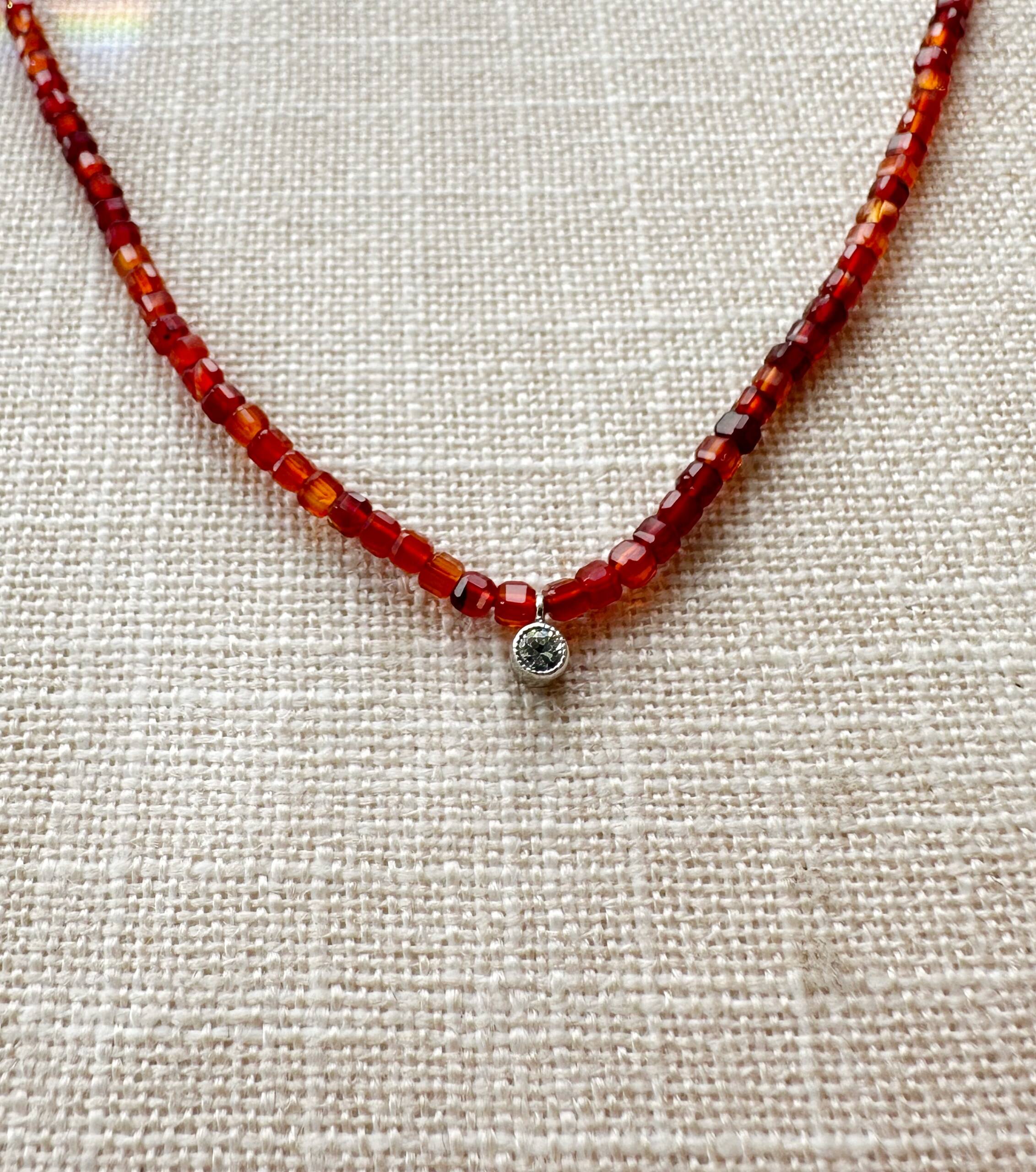 Detalle de Collar Mini Carneolas